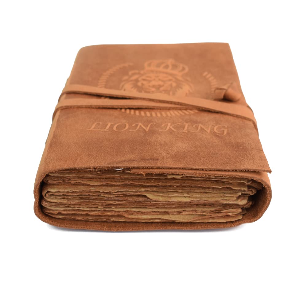 Shy Shy Let's Touch The Sky Leather Journal Notebook, Leather Bound Journal for Men and Women, Lined Travel Journal & Writing Journal for Personal Diary, 5x7 inches, Brown, 200 Pages Organizer