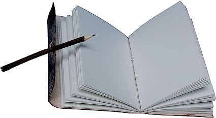 Shy Shy Let’s Touch The Sky Antique Handmade Leather | Notepad Sketch Book Leather | Embosses Leather Journals | Best Gift For Art Sketchbook | Lock With Wooden Pencil & Handmade Paper