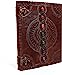 Shy Shy let's Touch The Sky Leather Journal Book 10 x 13 Inches Seven Chakra Medieval Stone Embossed Handmade Book of Shadows Notebook Office Diary College Book Poetry Book Sketch Book Office Product
