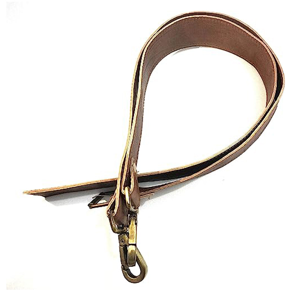 Shy Shy Duffle Bag Strap Replacement Handmade From Full Grain Leather, Adjustable Shoulder Strap With Metal Hooks perfect Match for Messenger Bag, Camera & Travel Bags, Duffle Bag