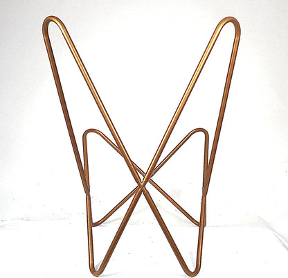 Living Room Chairs-Butterfly Chair Handmade with Powder Coated Folding Iron Frame (Only Folding Frame) (Golden Frame)