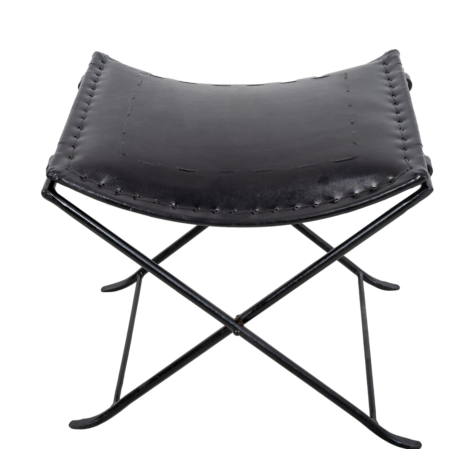 Shy Shy- Butler Melton Black Leather Stool | Leather Bar Stools | Leather Counter stools