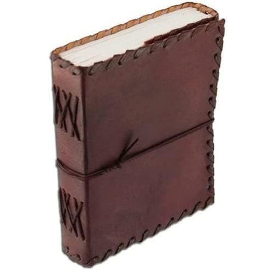 Shy Shy Leather Journal Notebook Diary Vintage Side Stitched Scrap Book Drawing Book Personal Diary (6 x 8 inches)